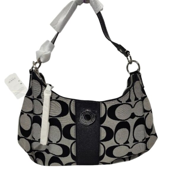 Coach Black and Cream Shoulder Bag - Picture 3 of 12